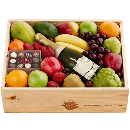 Mixed Fruit, Bubbly & Fine Chocolates Large