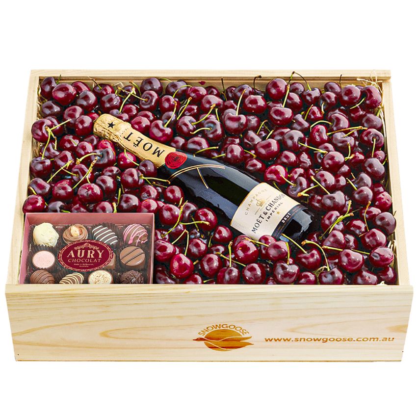 Cherry, Fine Chocolates & Moet Large