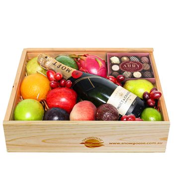 Mixed Fruit, Moet & Fine Chocolates