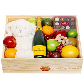 Newborn Baby Gift Hamper with Veuve Large