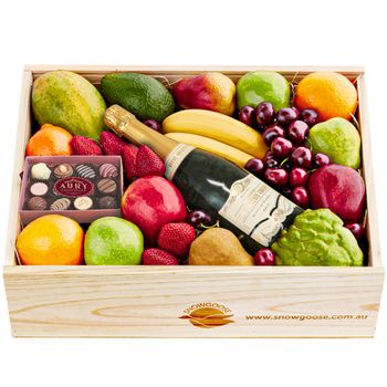 Mixed Fruit, Bubbly & Fine Chocolates Large
