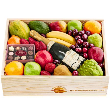 Mixed Fruit, Bubbly & Fine Chocolates Large