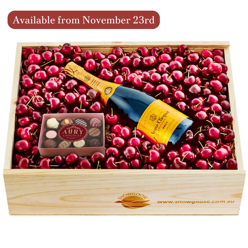 Cherry, Fine Chocolates & Veuve Large